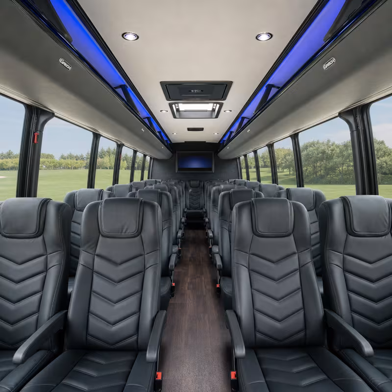 15-35 Passenger Minibus Interior