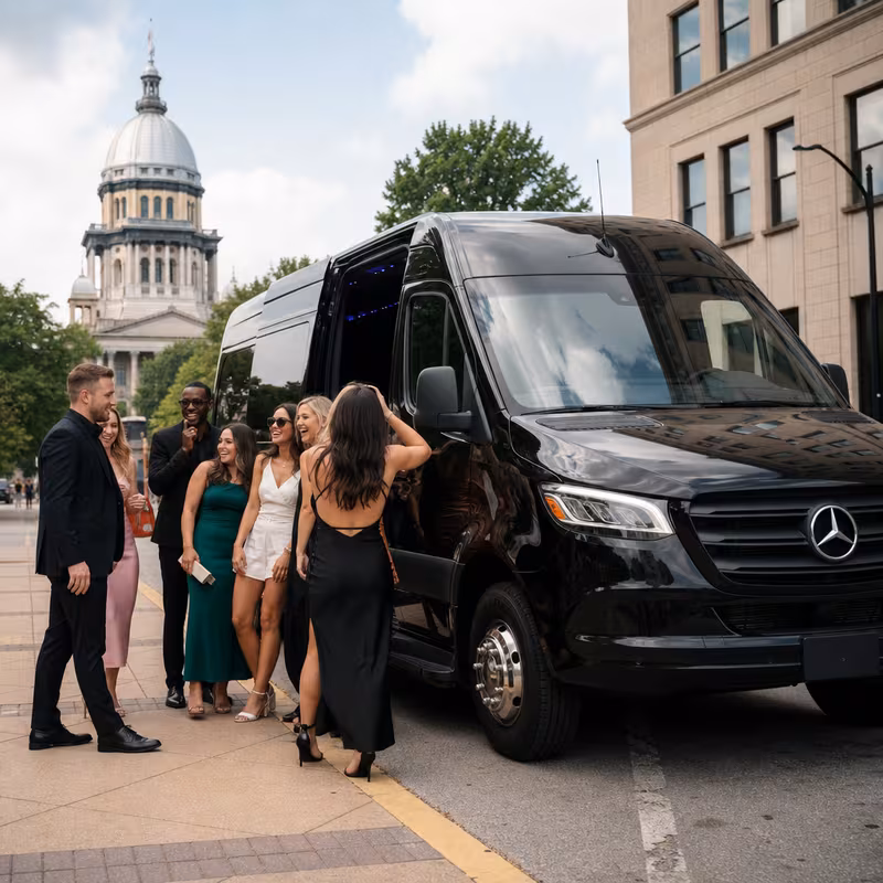 Springfield Bachelor & Bachelorette Transportation fleet vehicle
