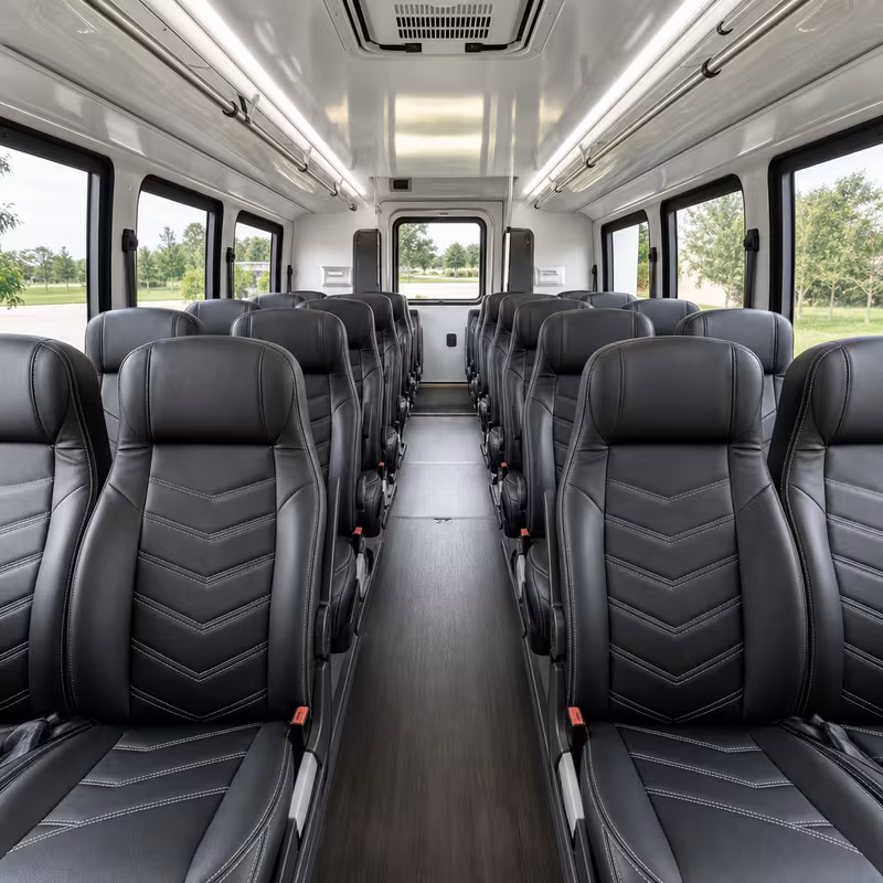 15-35 Passenger Minibus Interior
